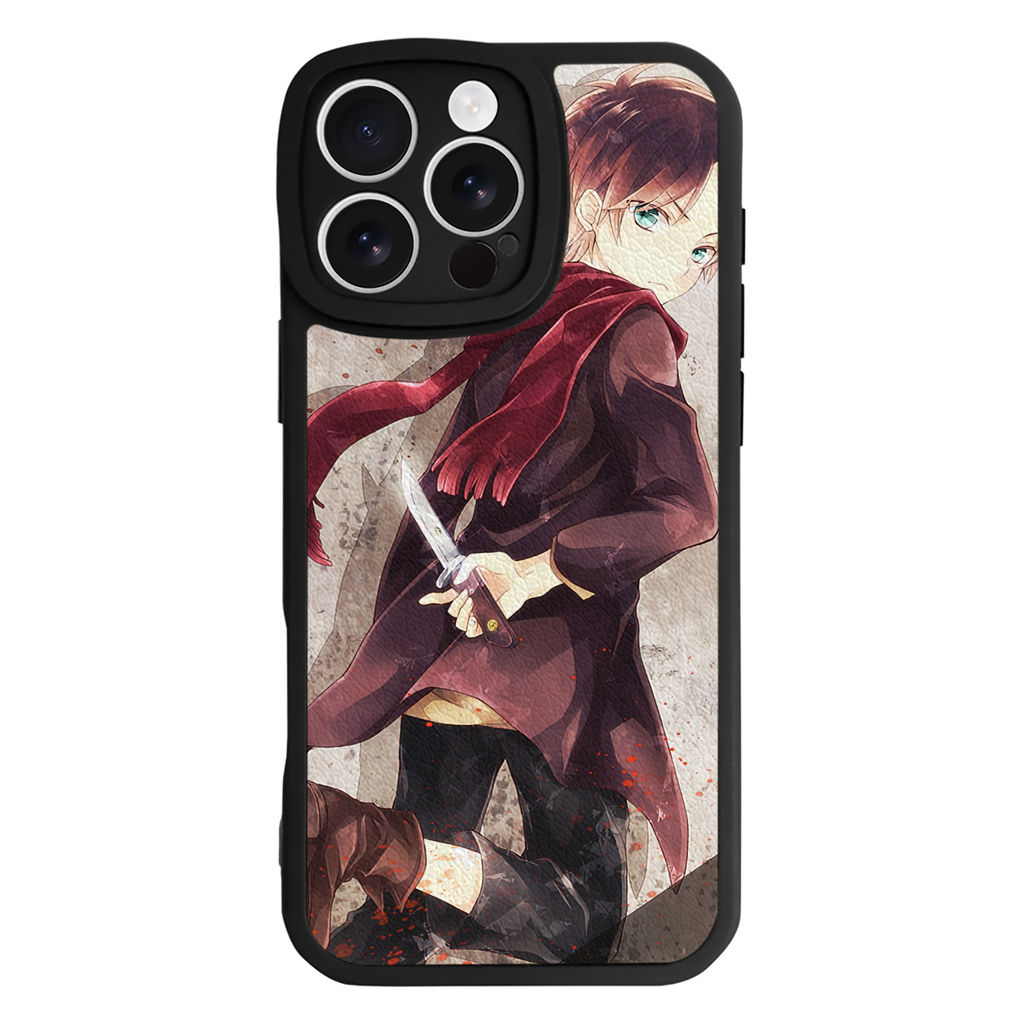 （画像用） 進撃の巨人 Attack on Titan 【iPhone 16シリーズ対応】シリコンスマホケース（レザー調） 材質：シリコン